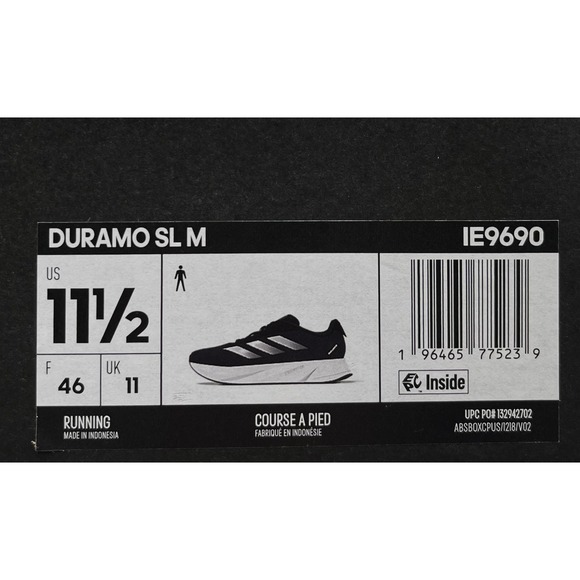 Adidas Duramo SL Mens Running Shoes Size 11.5 Navy Blue White Athletic Comfort main image 7